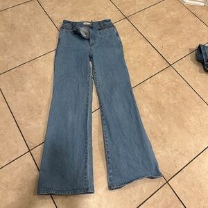 Madewell The High-Rise Flare Jeans Size 27 Light Wash Denim
